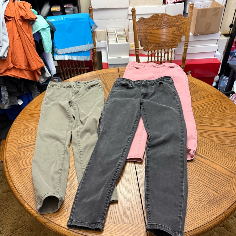 Buffalo David Bitton Skinny Jeans - Gray, Pink, Tan